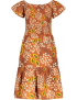 Like Flo - Kleid - Papaya Print - Cognac