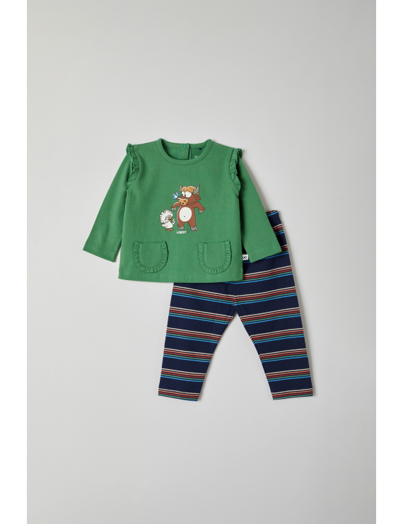 Woody - Pyjama - Highlander - Groen