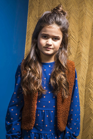 B.Nosy - Jurk - Dots - Blue