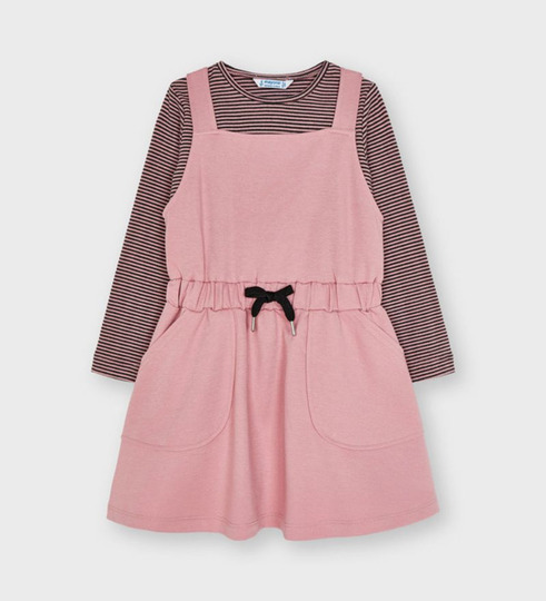 Mayoral - Set Jurk en Longsleeve - Rosa Palo