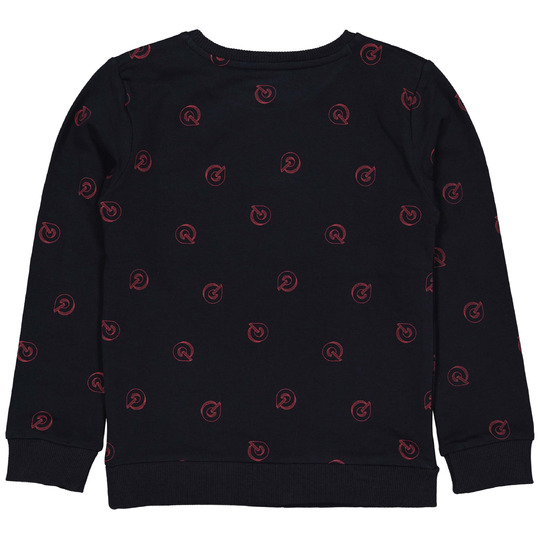 Quapi - Sweater - Ramon - AOP Blue Dark