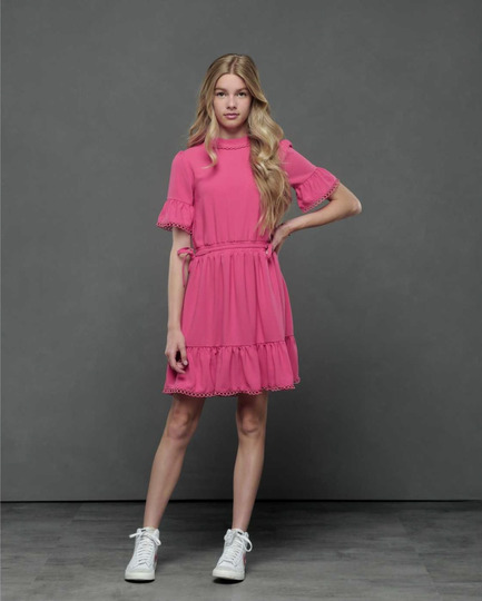 ELLE Chic - Jurk - Fuchsia