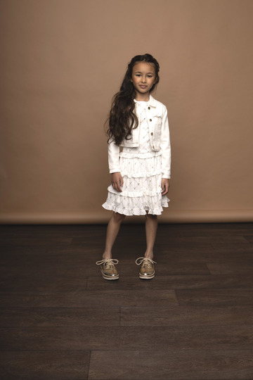 Le Chic - Jurk - Wit/Goud