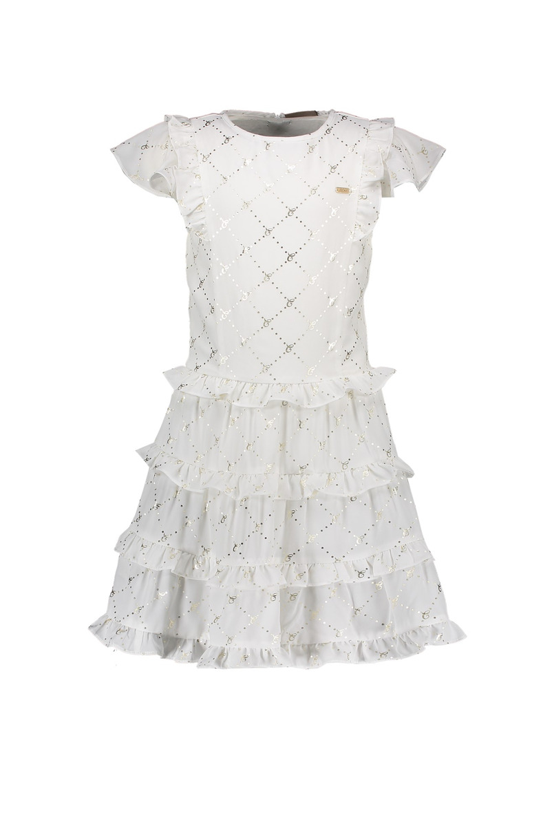 Le Chic - Jurk - Wit/Goud