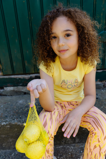 Quapi - Broek - Tieme - AOP Yellow Sand Animal