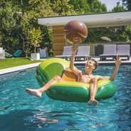 Swim Essentials - Pool Air Mattress - Avocado + Beach Ball - 180 x 140 cm