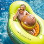 Swim Essentials - Luchtbed - Avocado + Strandbal - 180 x 140 cm