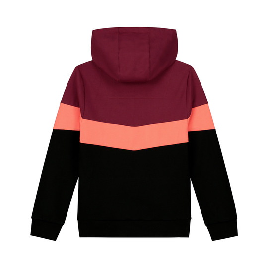 Skurk - Hoodie - Silke - Bordeaux/Coral/Black