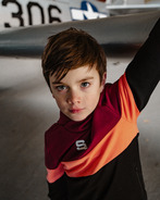 Skurk - Hoodie - Silke - Bordeaux/Coral/Black