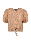 Like Flo - Dot Knotted Blouse - F302-5160-435 - Camel