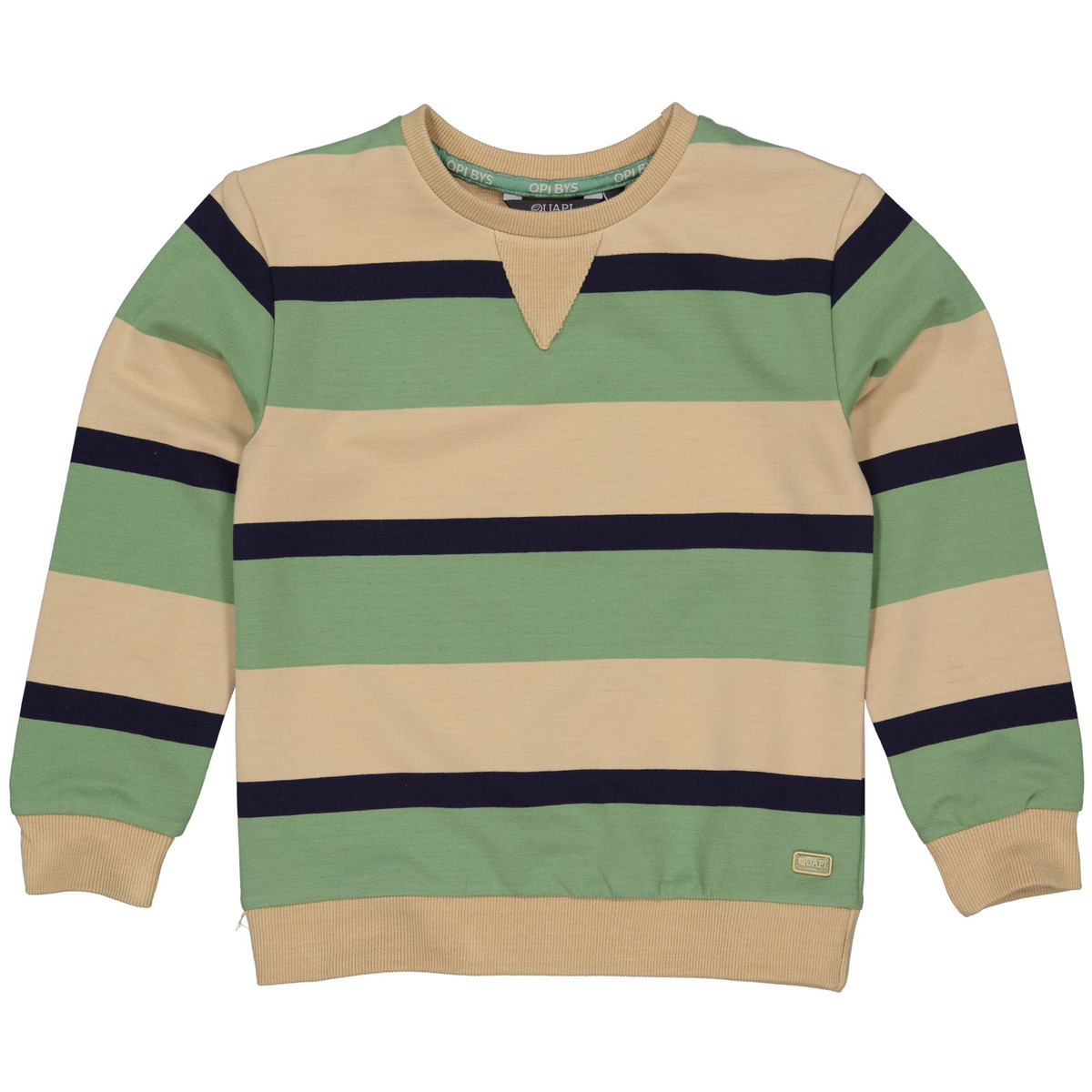 Quapi - Sweater - Berat - AOP Sand Stripe