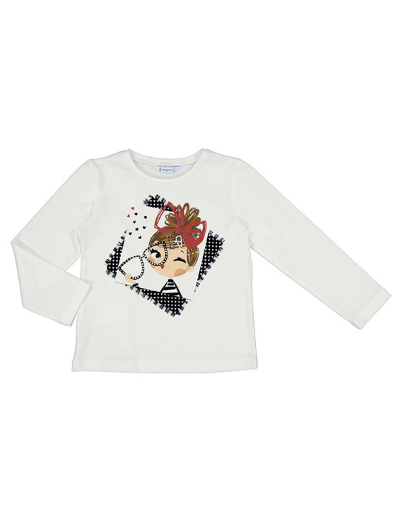 Mayoral - Longsleeve - Creme - Pied de Poule