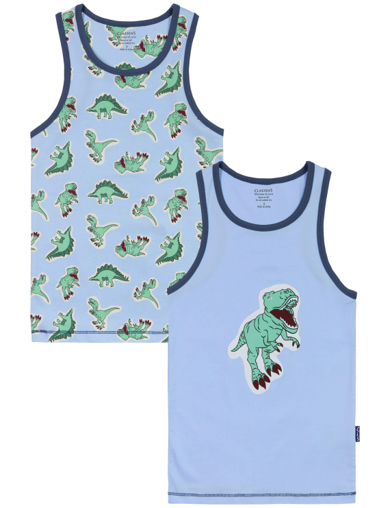 Claesen's - Boys 2-Pack Singlets - Dino