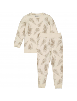 Quapi - Pyjama Unisex - Puck - AOP White Animal