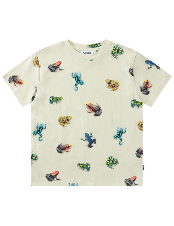 Molo - T-Shirt - Roxo - Vibrant Frogs