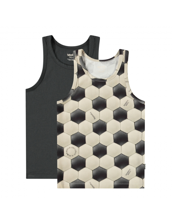 Molo - 2-Pack Singlet - Jayden - Football Black