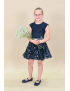 LoFff - Jurk - Dancing Dress Kaylee - Navy Flowers