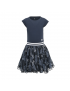 LoFff - Jurk - Dancing Dress Kaylee - Navy Flowers