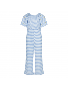 Quapi - Jumpsuit - Felin - AOP Blue Check