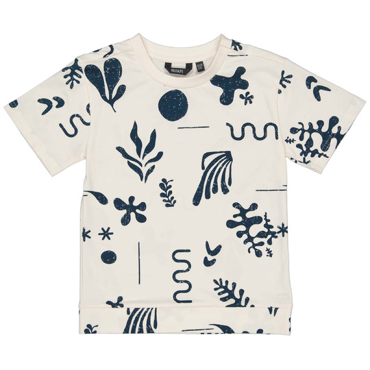 Quapi - T-Shirt - Filip - AOP Blue Graphic