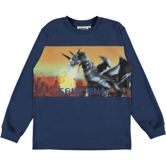 Molo - Longsleeve - Rogert - Pixel Dragon - Babbediboe Kidsfashion
