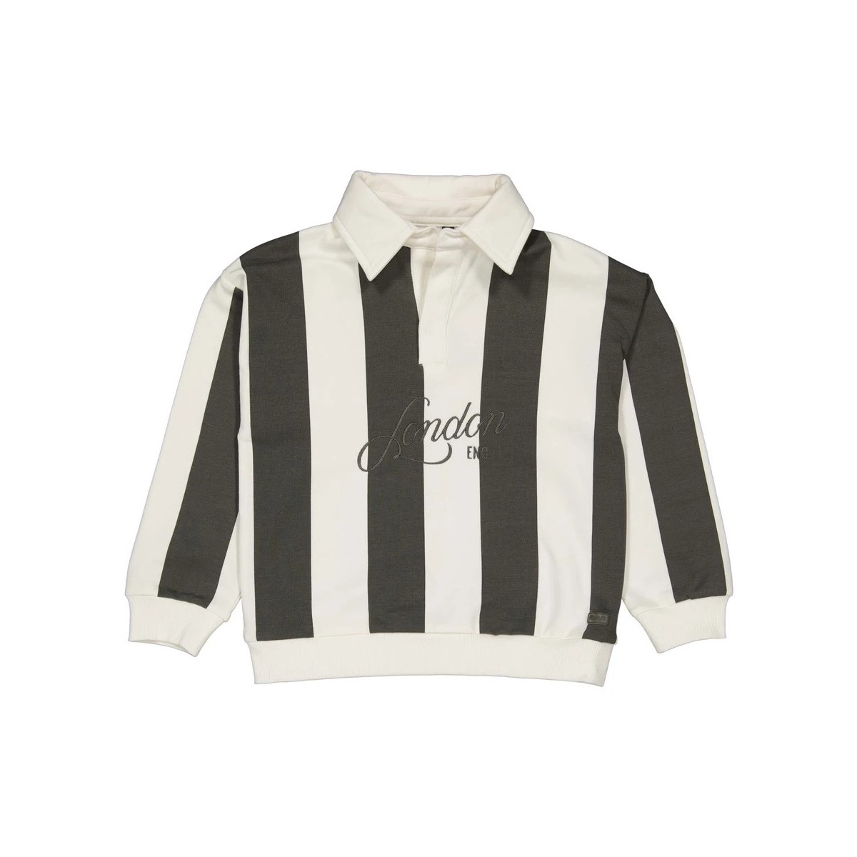 Quapi - Sweater - Harman - AOP Dark Green Stripe