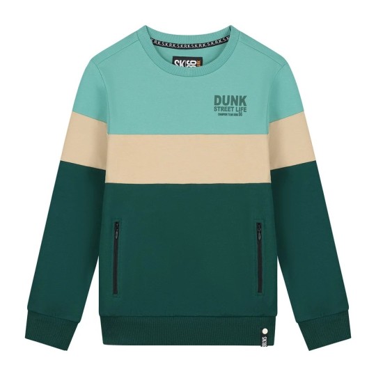 Skurk - Sweater - Sjoerd - Colourblock Sea