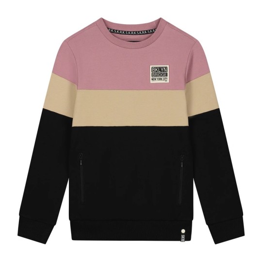 Skurk - Sweater - Sjoerd - Colourblock Rose