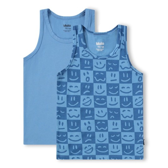 Molo - 2-Pack Singlet - Jayden - Blue Vibes