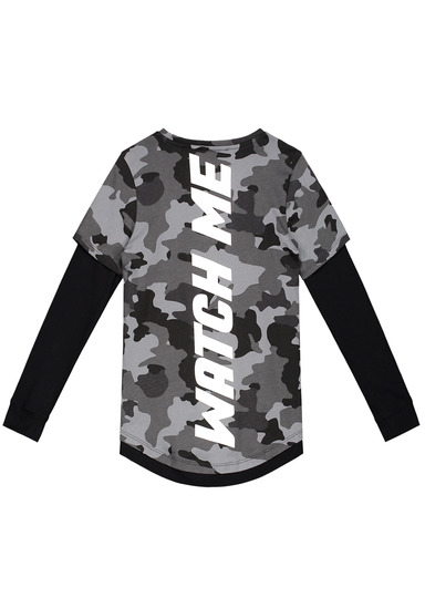 Nik & Nik - Longsleeve - Pasha Dark Camouflage