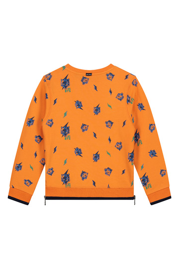Quapi - Sweater - Andre - Manderin Orange Tiger