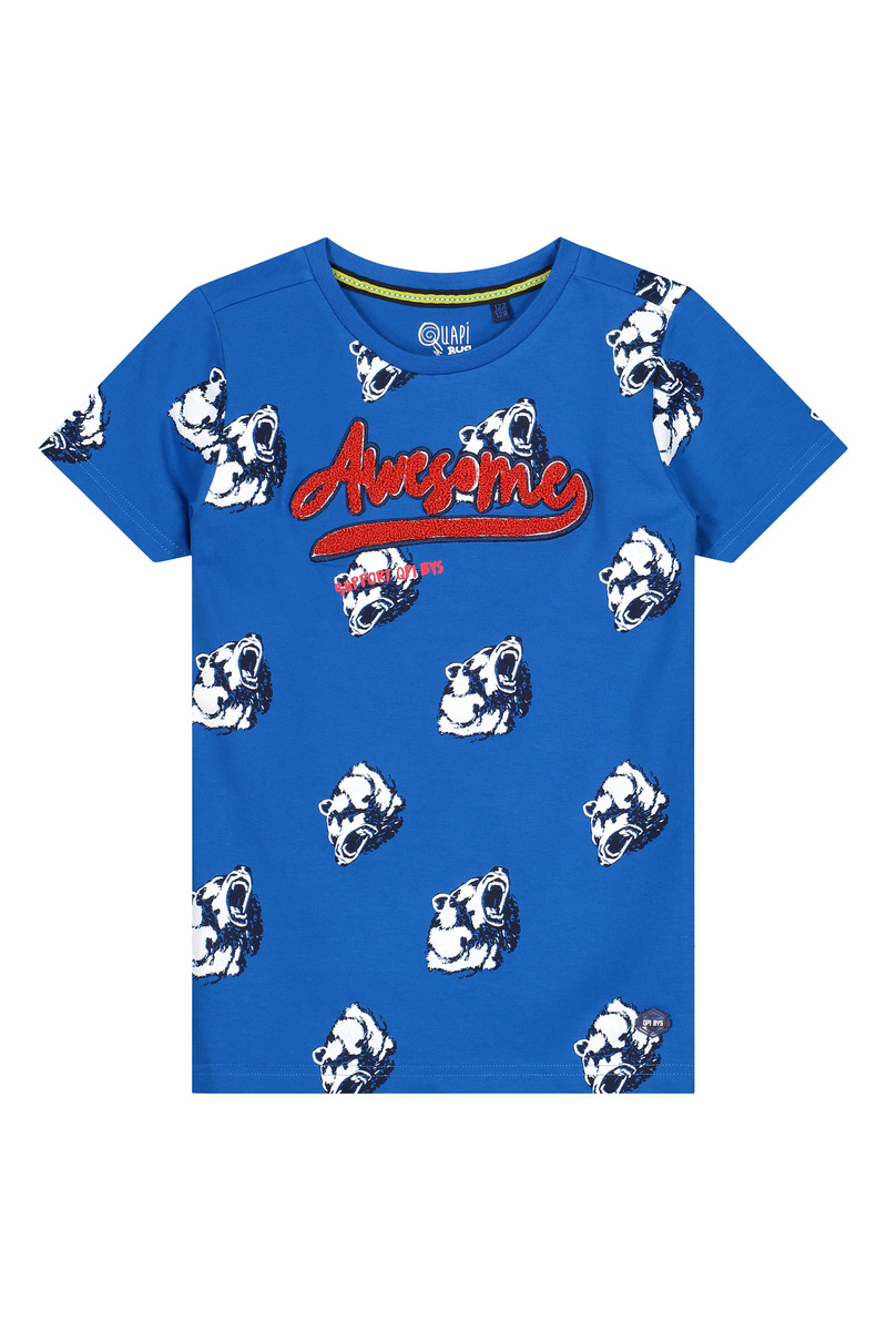 Quapi - T-Shirt - Adian - Cobalt Animal