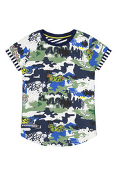 Quapi - T-Shirt - Alberto - Grafiti AOP