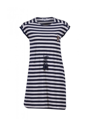 Woody - Beach Dress -Tiger - White / Blue