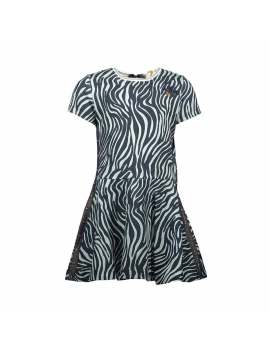 Le Chic - Jurk - Zebra - Groen