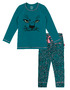 Claesen's - Girls Pyjama - Green Panther