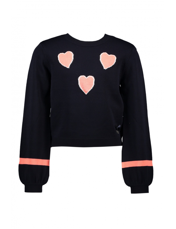 Le Chic - Pull - Hearts - Navy